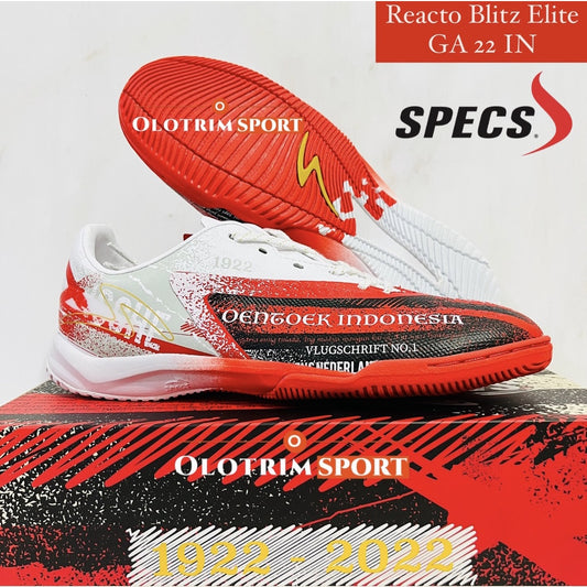 [Limited Edition ELITE] Sepatu Futsal Specs Reacto Blitz Elite GA22 Garuda Attack 22 IN