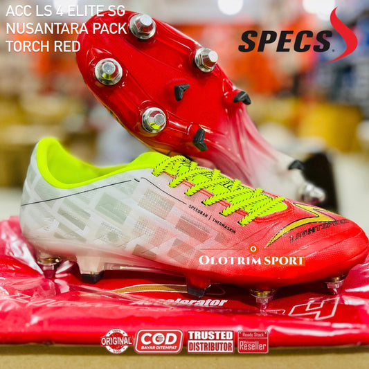 [Limited Edition] Sepatu Bola Sepak Bola Specs ACCELERATOR 4 ELITE SG Nusantara Pack Original