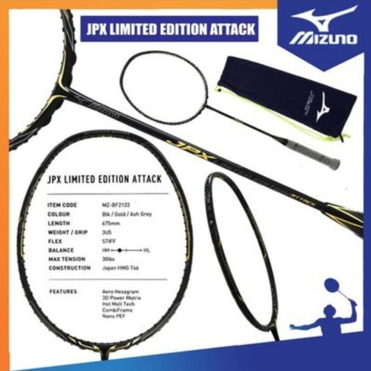 Raket Badminton MIZUNO JPX LIMITED EDITION ATTACK PLUS + LE NEW COLOUR 2023 Original