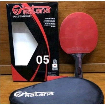 Bat Ping Pong KATANA KB05 KB 05 Bonus Cover Bet Tenis Meja Original