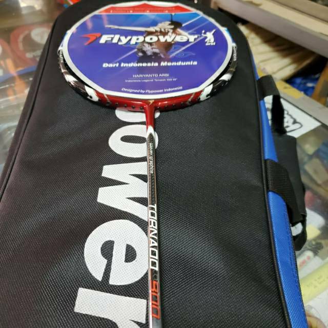 Raket Badminton Flypower Tornado 900 900N 900 N Original Bonus Tas dan Kaos