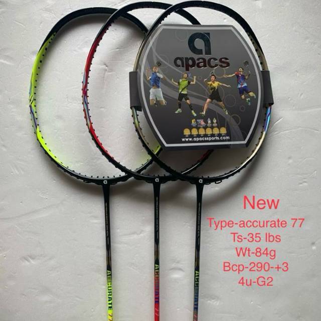 Raket Badminton Apacs Accurate 77 35lbs Original