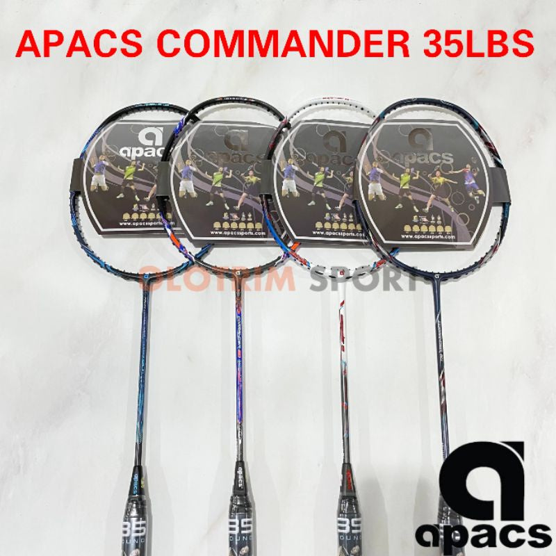 Raket Badminton 35LBS Apacs Commander 10 30 60 80 Original