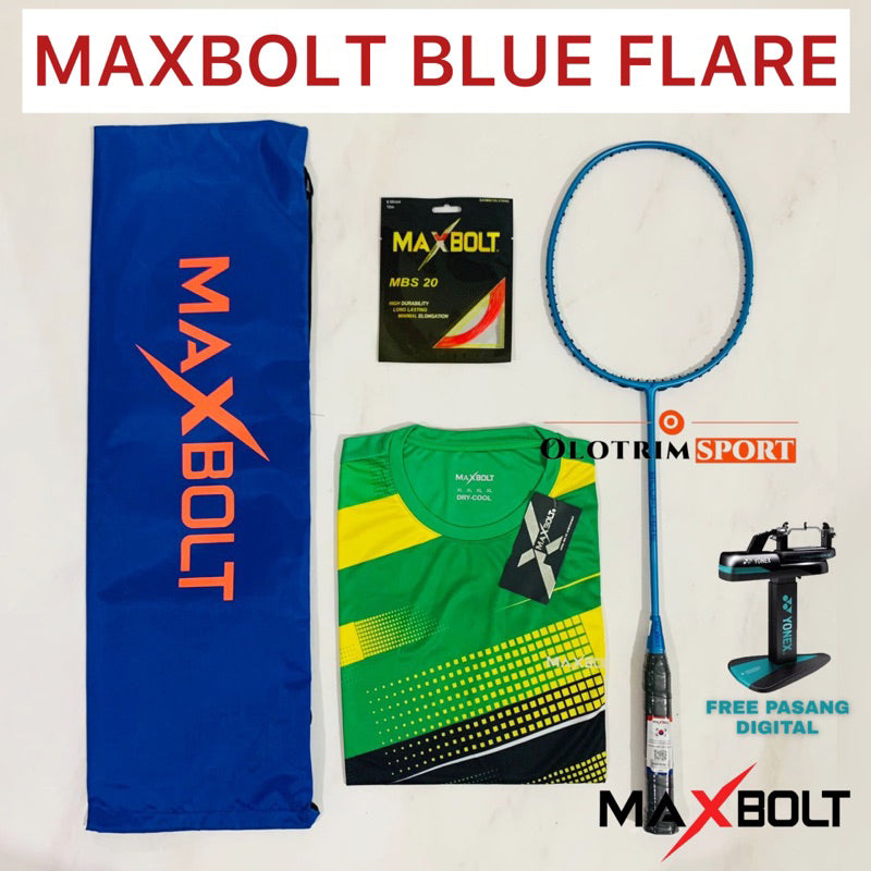 Raket Badminton MAXBOLT BLUE FLARE 35LBS Blueflare Bluflare ORIGINAL