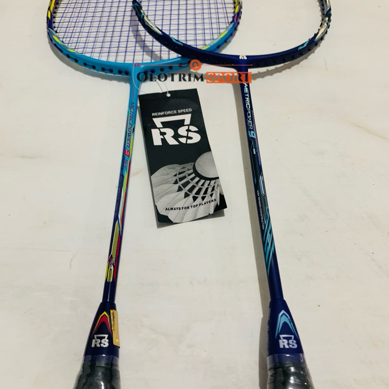 [Free Pasang Senar] Raket Badminton RS Metric Power 9 Original + Bonus Tas Kaos Senar